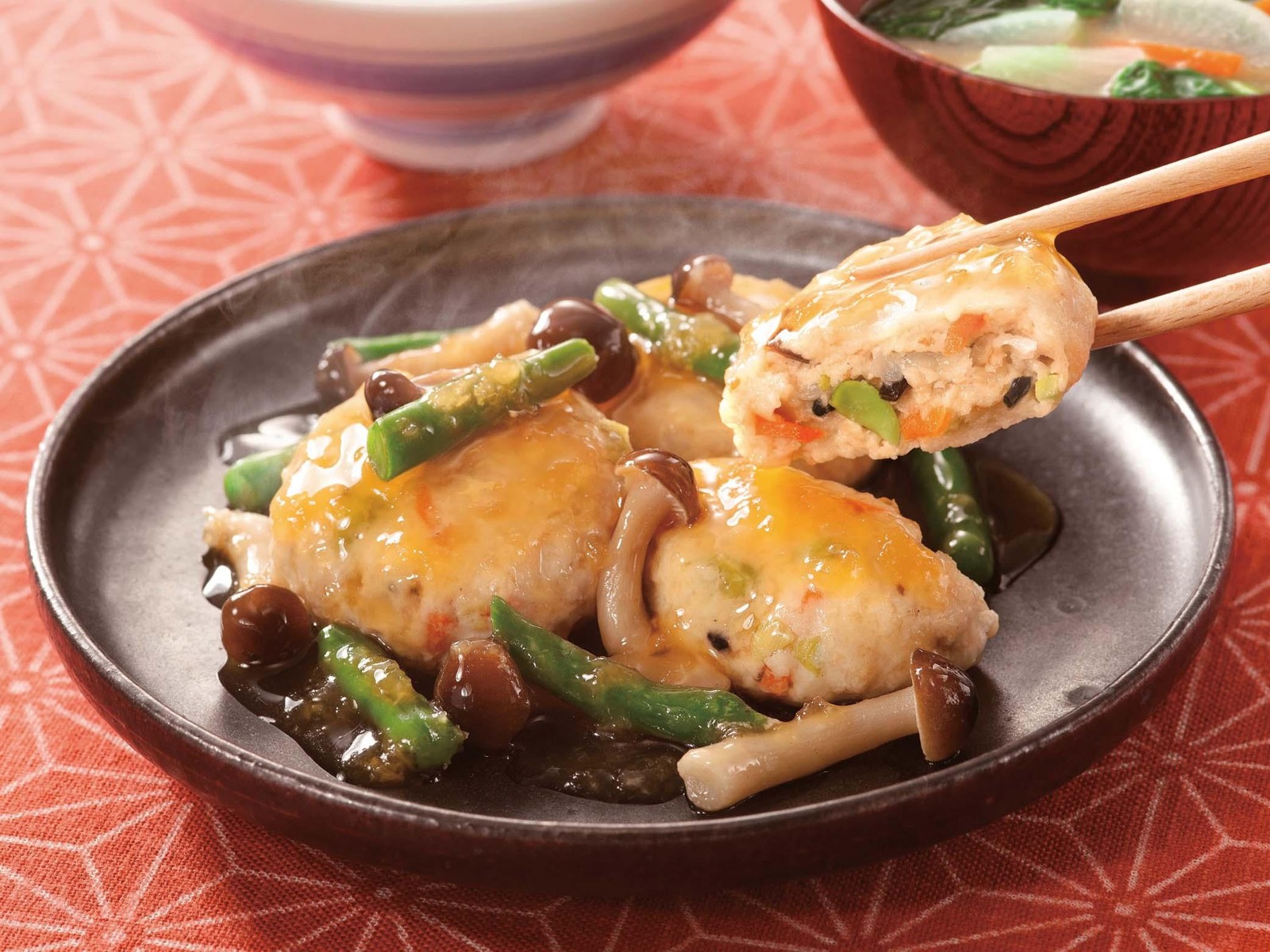 ニチレイ レンジで！野菜と食べる豆腐ハンバーグ（和風あんかけ） 300g