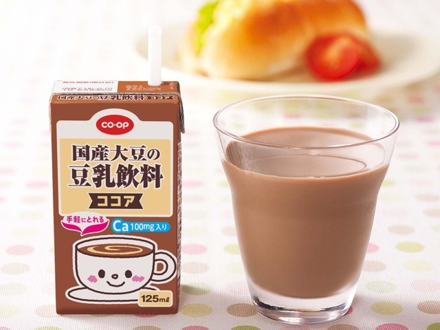 CO・OP 国産大豆の豆乳飲料ココア Ca入り 1箱(125ml×12本入)| コープ